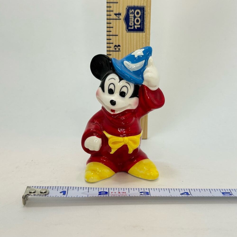 Disney Japan MICKEY MOUSE Ceramic Figurine Sorcerer's Apprentice Fantasia!